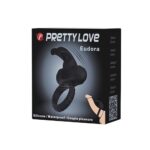 Pretty Love Klitoral Uyarıcılı Titreşimli Tavşan Penis Halkası