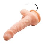 17 cm Belden Bağlamalı Gerçekçi Titreşimli Dildo Vibratör Penis