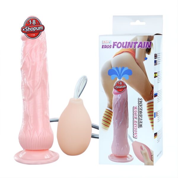 Su Fışkırtmalı Vantuzlu Ultra Realistik Dildo Ten Dokulu Penis