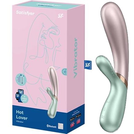 Satisfyer Hot Lover USB şarjlı telefondan kumandalı ısıtmalı klitoris uyarıcılı teknolojik vibratör.