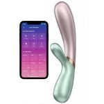 Satisfyer Hot Lover USB şarjlı telefondan kumandalı ısıtmalı klitoris uyarıcılı teknolojik vibratör.