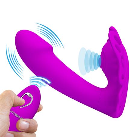 USB Şarjlı Uzaktan Kumandalı 12 Titreşim 4 Darbe Fonksiyonlu Teknolojik G-Spot Vajinal Vibratör - Katherina