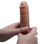 Yeni Nesil Çift Katmanlı 18,5 cm Realistik Titreşimli Dildo Penis