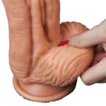 Yeni Nesil Çift Katmanlı 24,5 cm Realistik Dildo Penis