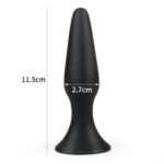 11,5 cm Vantuzlu Silikon Anal Plug