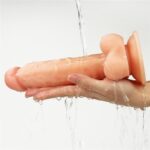 20 cm Belden Bağlamalı İçi Dolu Strapon Dildo