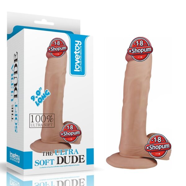 22 cm Gerçekçi Çift Katmanlı Silikon Penis