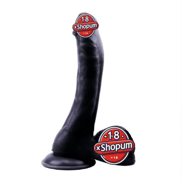 24 cm Realistik Vantuzlu Zenci Dildo Penis