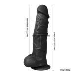 27 cm Realistik Zenci Dildo Penis - J. King