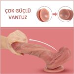 Yeni Nesil Çift Katmanlı 21,5 cm Realistik Dildo Penis