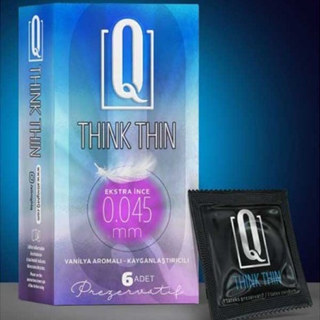 Q Think Thin 6'lı Ekstra İnce Prezervatif