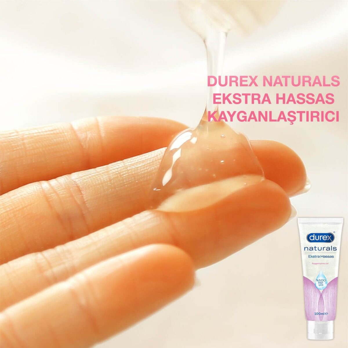 Durex Naturals ekstra hassas kayganlaştırıcı jel 100 ml.