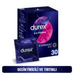 Durex Extreme 30'lu Geciktiricili ve Tırtıklı Prezervatif