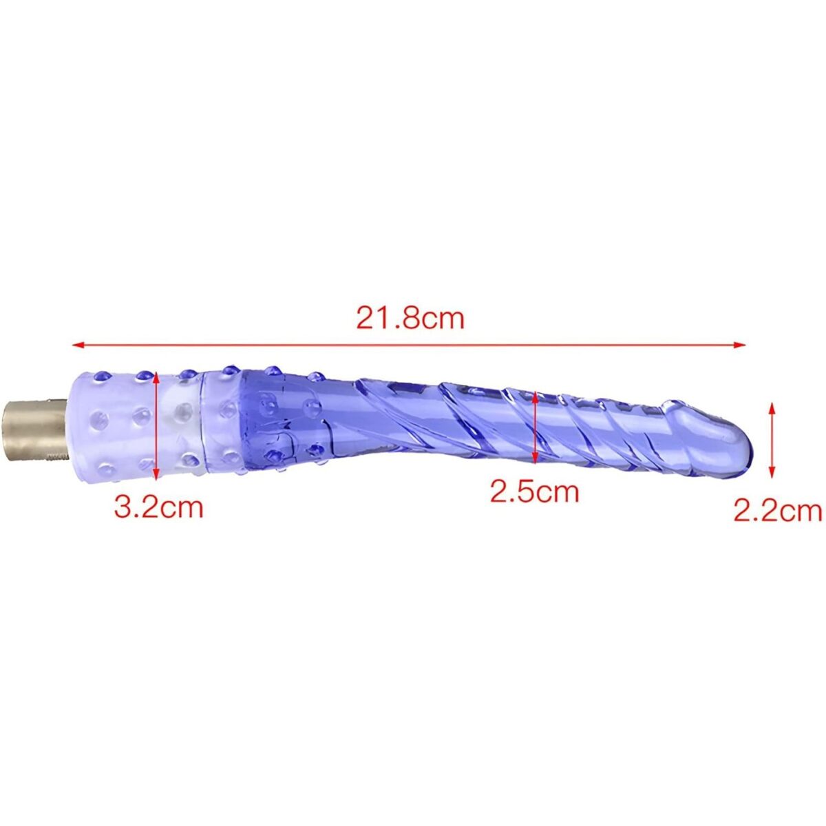 Seks Makinesi Aksesuarı 21.8 CM Jel Dildo