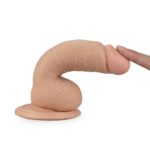 18 cm Realistik Vantuzlu Anal Vajinal Dildo Penis