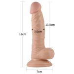 19 cm Realistik Vantuzlu Belden Bağlamalı Anal Vajinal Dildo Penis