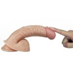 21.5 cm Realistik Vantuzlu Anal Vajinal Dildo Penis