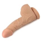 22 cm Realistik Vantuzlu Anal Vajinal Dildo Penis