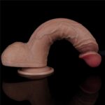 23.5 cm Belden Bağlamalı Gerçekçi Çift Katmanlı Yeni Nesil Silikon Dildo