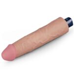 23.7 cm USB Şarjlı Yeni Nesil Realistik Testissiz Titreşimli Ten Dildo Penis