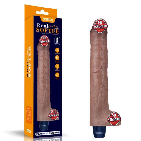 26.5 cm USB Şarjlı Gerçekçi 10 Titreşim Modlu Sessiz Dildo