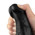 27.2 cm USB Şarjlı Gerçekçi 10 Titreşim Modlu Güçlü Sessiz Zenci Dildo