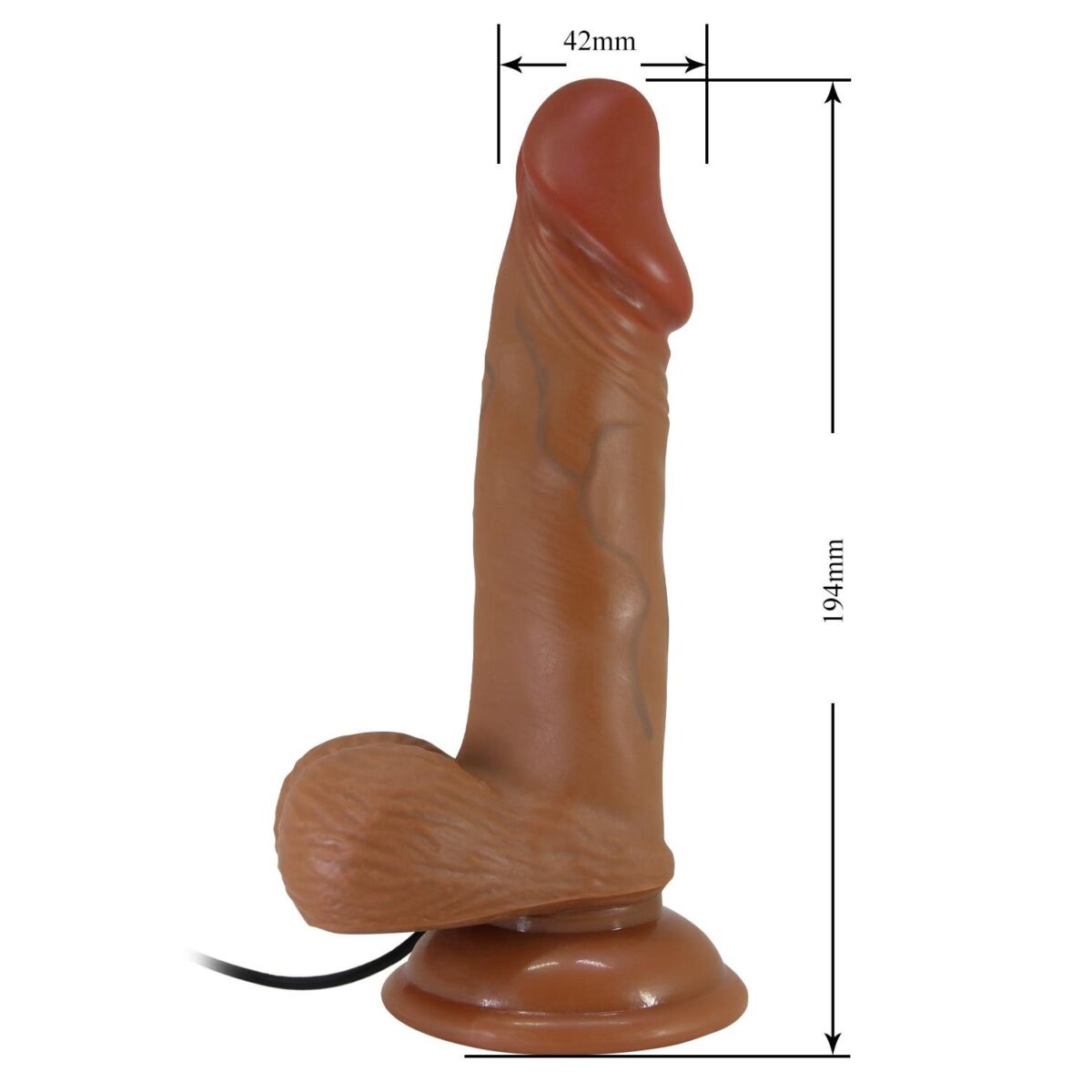 19,4 cm Belden Bağlamalı Çift Katmanlı Gerçekçi Titreşimli Dildo Vibratör Penis – Zebulon | 194 cm belden baglamali cift katmanli gercekci titresim ed91bc